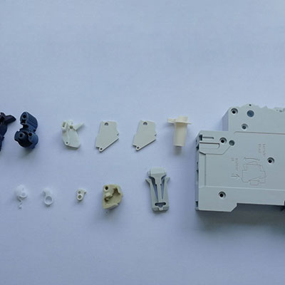 浙江格亚电气有限公司在九游会定制的断路器配件系列塑料模具